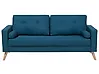 Sofa 2-Sitzer KALMAR Stoff Blaugrün