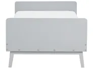 Bett mit Lattenrost Kiefernholz BONNAC 90 x 200 cm Grau_911520