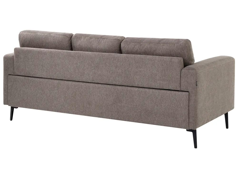 Sofa 3-Sitzer LOUSTO Stoff Braun_1044023