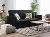 Schlafsofa 3-Sitzer GLOMMA Stoff Schwarz