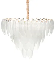 Chandelier MAHAICA Glass Brass_1006167