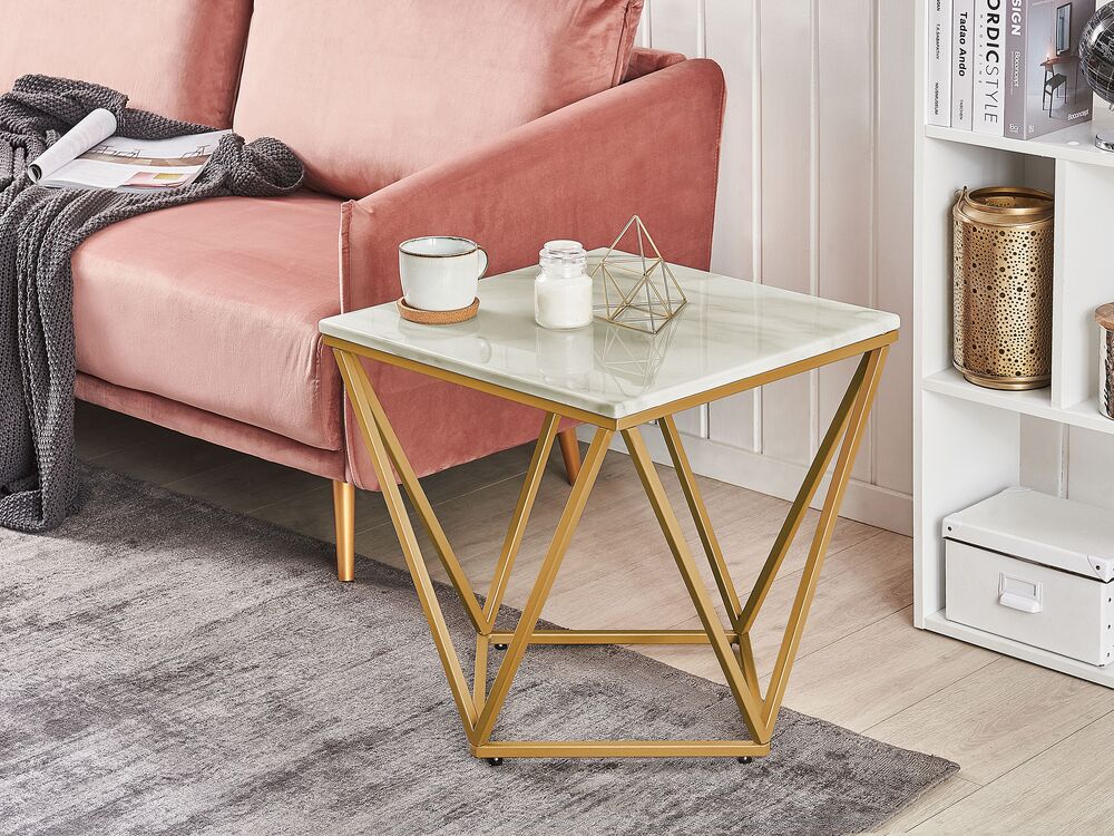 Beistelltisch MALIBU Beiger Marmor
