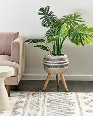 Blumentopf mit Beinen ATHYRIUM 38 cm Beige_937011