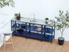 Outdoor-Küche 3er Set mit Spüle VILAMA Blau Metall