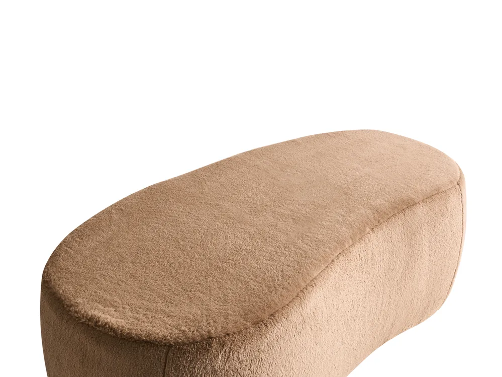 Pouf BAYARD Webpelz Hellbraun_1012206