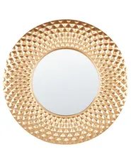 Wandspiegel COMBE 60 cm 60 cm Metall Gold_892157