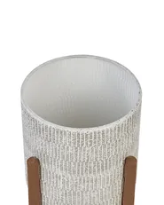 Blumentopf mit Beinen PINSAPO 30 cm Metall Grau_923571