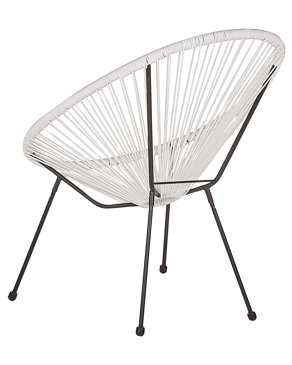 Gartenstuhl 2er Set ACAPULCO II Polyrattan Weiß_811612