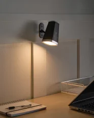 Kabellose LED Tischlampe MUSCA mit Dimmer Schwarz_1019028