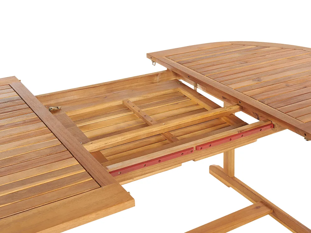 Gartenmöbel Set 8-Sitzer MAUI PREMIUM Akazienholz Blau_1070648