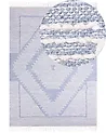 Teppich ANSAR Blau 160 x 230 cm Baumwolle