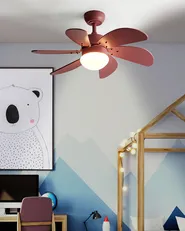 Deckenventilator mit Licht LOGAR mit Fernbedienung LED Rosa_982255