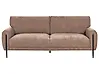 Sofa 3-Sitzer SKARO Chenillegewebe Braun