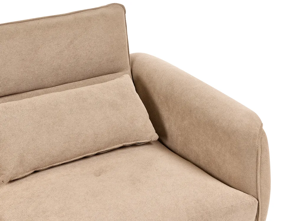 Sofa 3-Sitzer WETLAN Stoff Hellbraun_1011965
