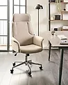 Bürostuhl PILOT Samtstoff Hellbeige