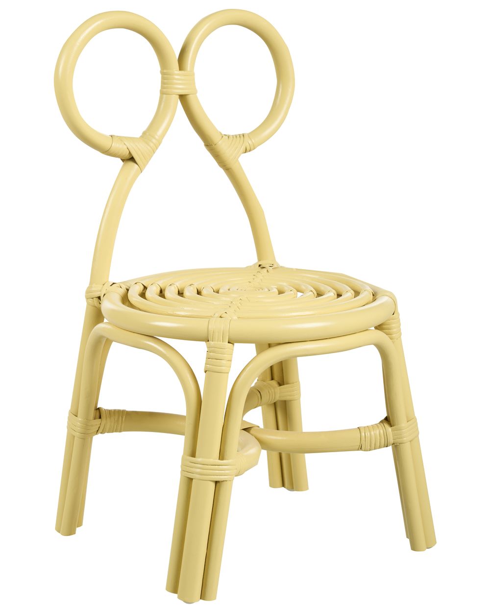 Kindersessel MIRTIA Rattan Gelb