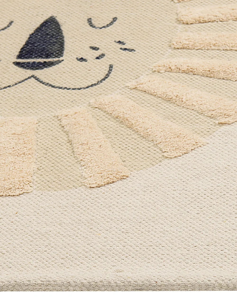 Kinderteppich BALARI Beige 80 x 150 cm Baumwolle_866569