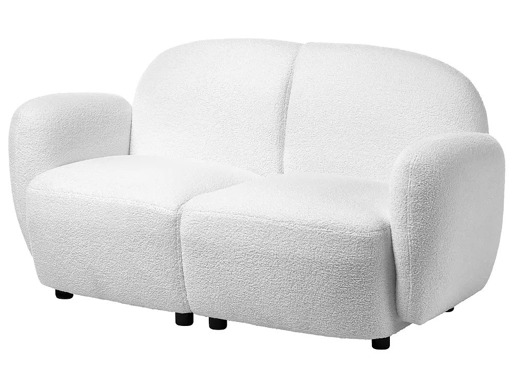 Bank 2-zits JULE Bouclé Gebroken wit_1145550