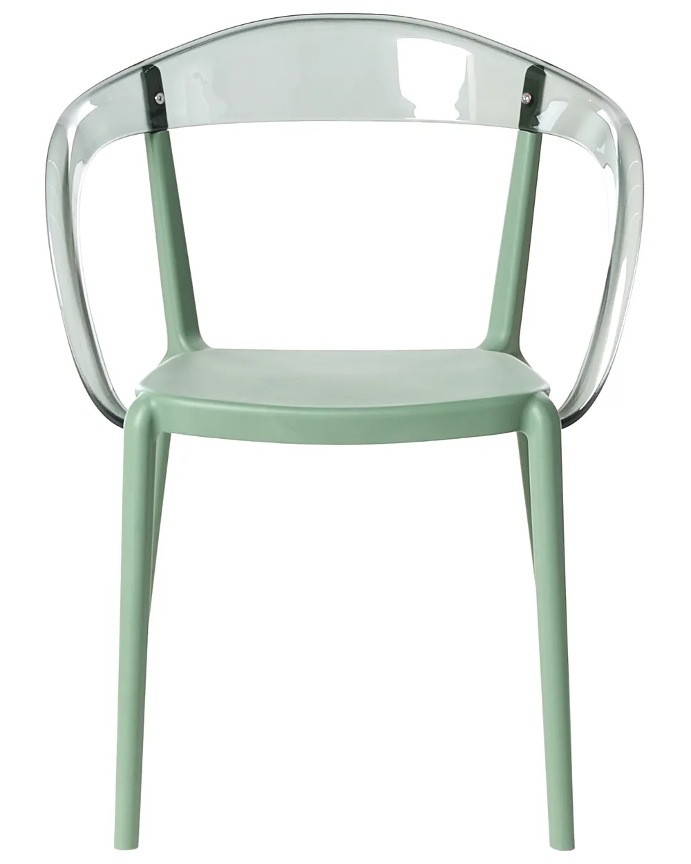 Gartenstuhl 4er Set MALEVIZI stapelbar Grün_1043518