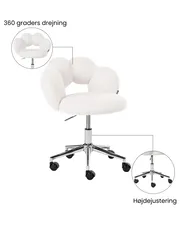 Bureaustoel WHIZZY Bouclé Wit_1065426
