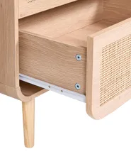 Nachttisch mit 2 Schubladen SCONE Hellbraun_1083127