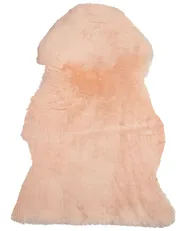 Sheepskin Rug ULURU Peach Pink 65 x 110 cm_704813