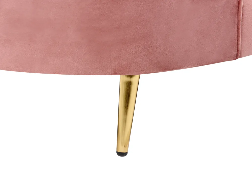 Sofa 2-Sitzer SAVAR Samtstoff Rosa_835650