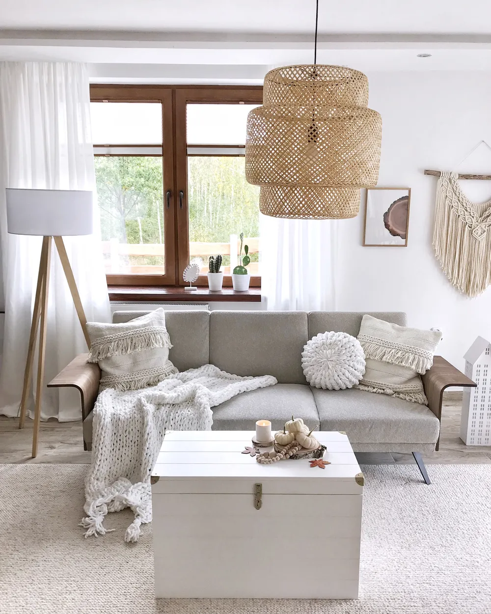Stehlampe NITRA Eichenholz Weiß_896625