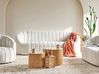 Sofa 3-Sitzer MALUNG Samtstoff Cremeweiß
