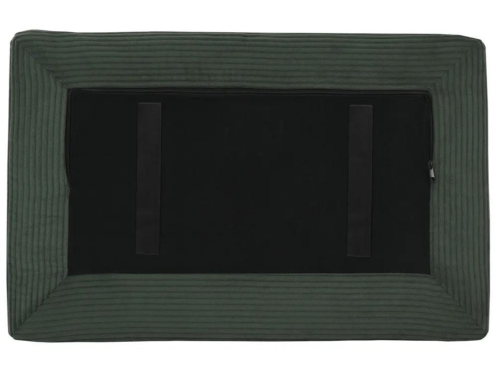 U-förmiges Modulsofa 4-Sitzer EGERIS Cord Dunkelgrün_1067244