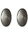 Set of 2 Outdoor LED Wall Lights BUCKIE Silver