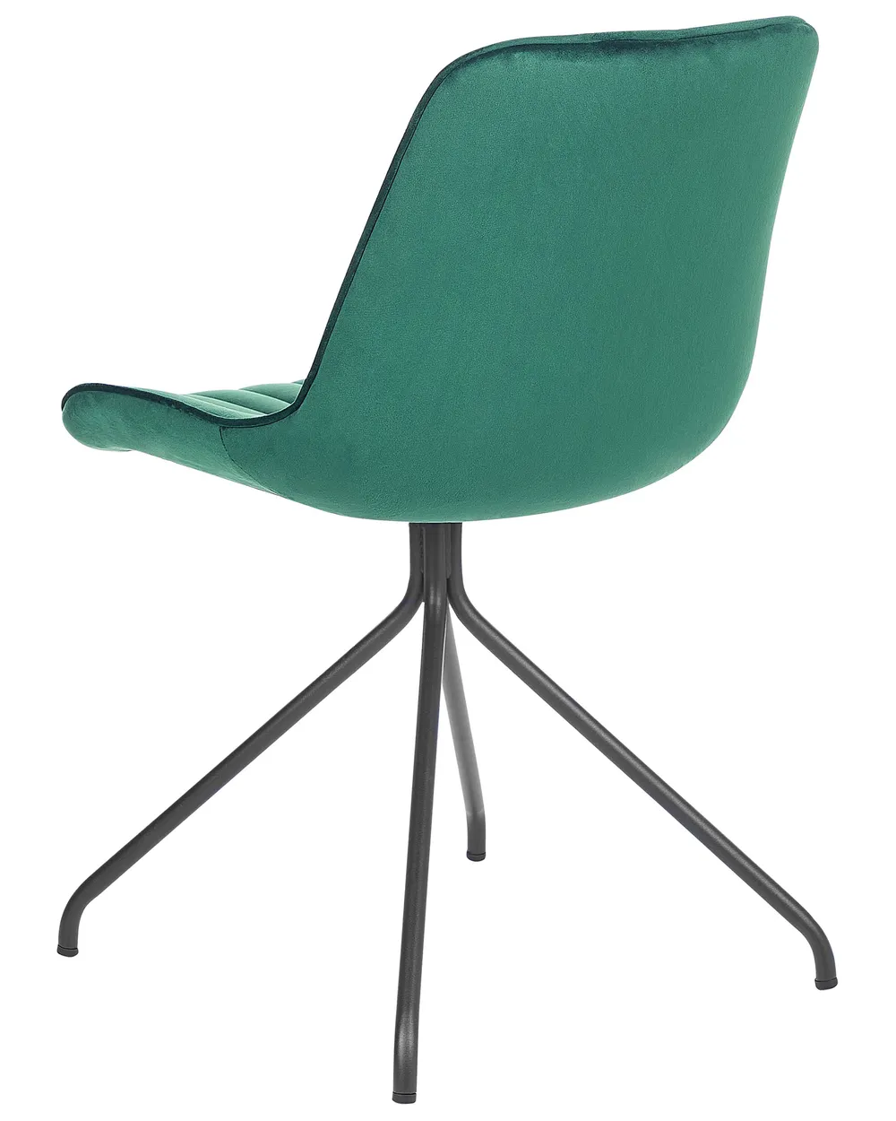 Set of 2 Dining Chairs NAVASOTA Velvet Emerald Green_860859