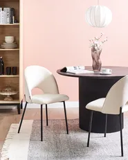Esszimmerstuhl 2er Set COVELO Samtstoff Hellbeige_902280