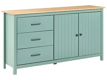 Sideboard mit 2 Türen LEONORA Kiefernholz Grün