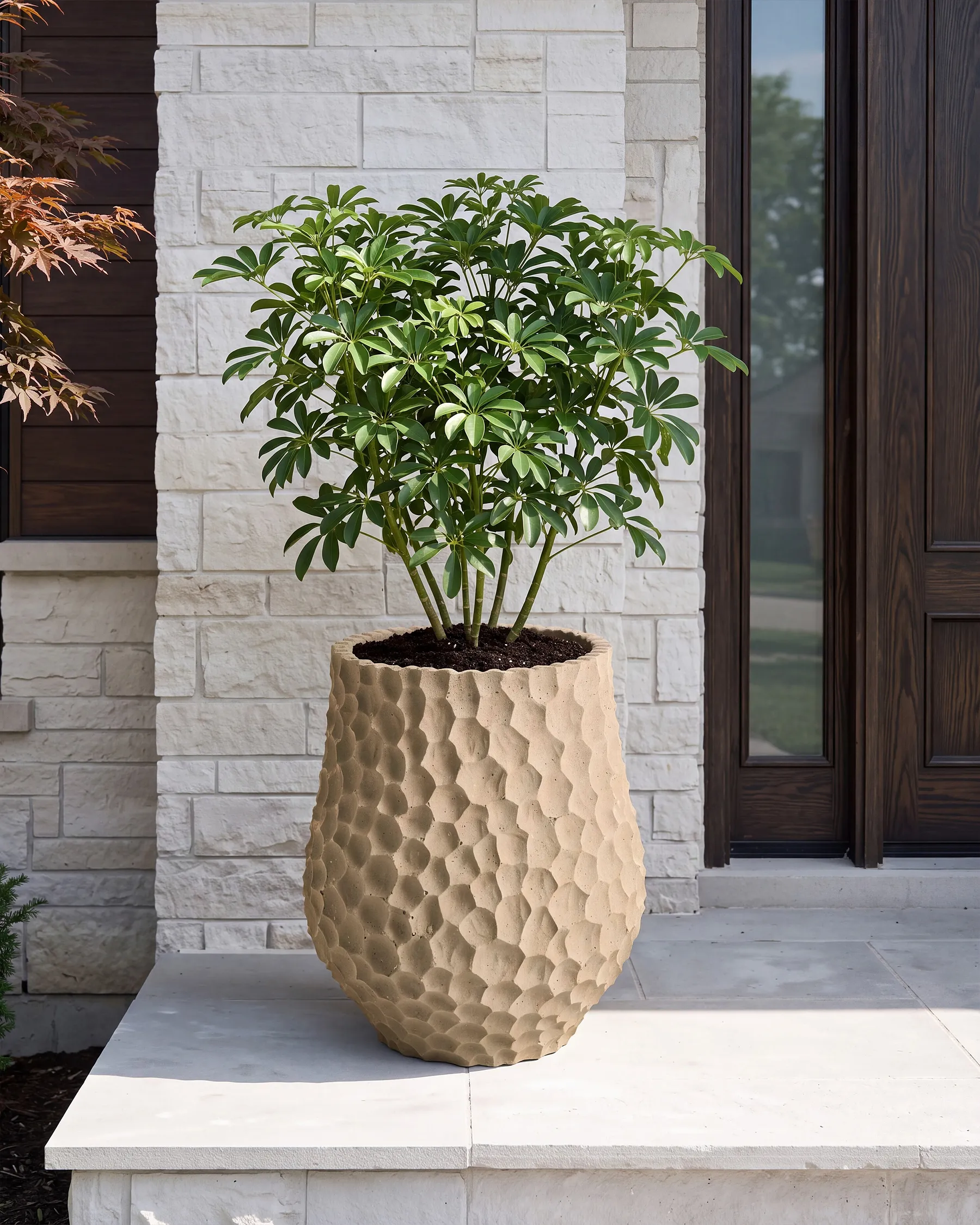 Plant Pot PILLERSEE 34 cm Light Brown_1164676