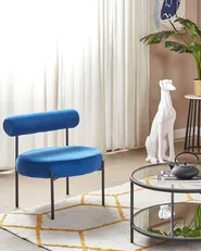 Armchair ALPHA Velvet Navy Blue_878917