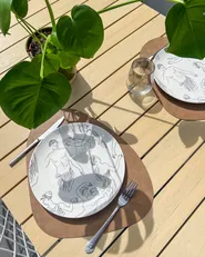 Gartentisch für 8 Personen COMO 184 cm 90 cm Beige_1072076