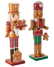 Dekofiguren 2er Set GRANSJON 35 cm Nussknacker Orange_1027173