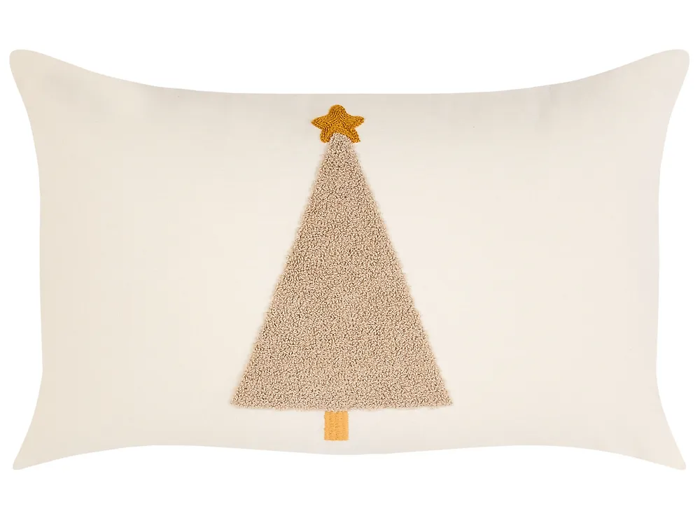 Set of 3 Decorative Cushions NOLIA 30 x 50 cm 45 x 45 cm White Christmas Motif_1164643