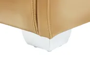Bett mit LED Echtleder PARIS 160 x 200 cm LED Gold_781184