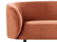 Sofa 2-Sitzer LOEN Samtstoff Orange_919726