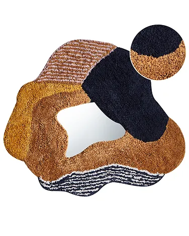 Wandspiegel ABASZA 60 cm 62 cm Baumwolle Bunt