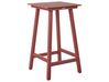Garten Bartisch ADIRONDACK 60 cm 59 cm Kunststoff Rot