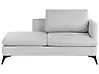 Rechtsseitige Chaiselongue SIEVOZ Stoff Hellgrau