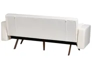 Schlafsofa 3-Sitzer HJULBY Bouclé Cremeweiß_1030256