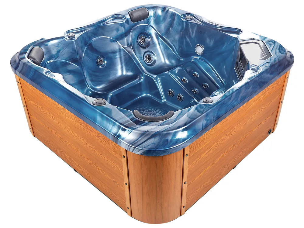Outdoor Whirlwanne mit LED TULAROSA Blau