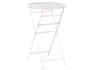 Garten Bartisch TRIESTE 60 cm 60 cm Metall Hellbeige_966412