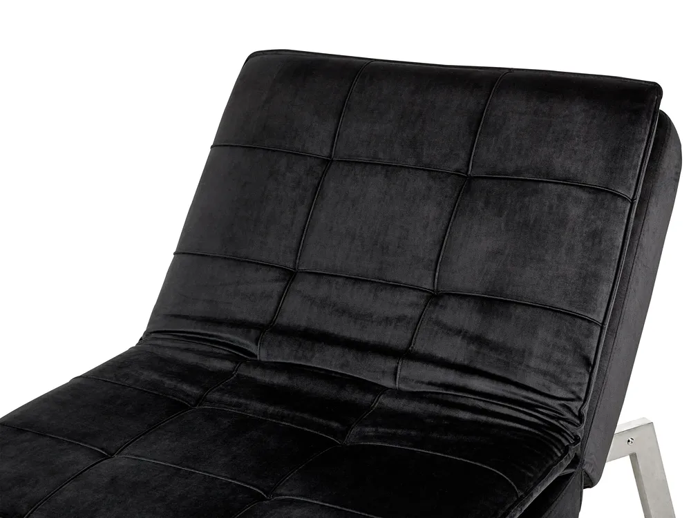 Chaise Longue LOIRET Velvet Black_877646