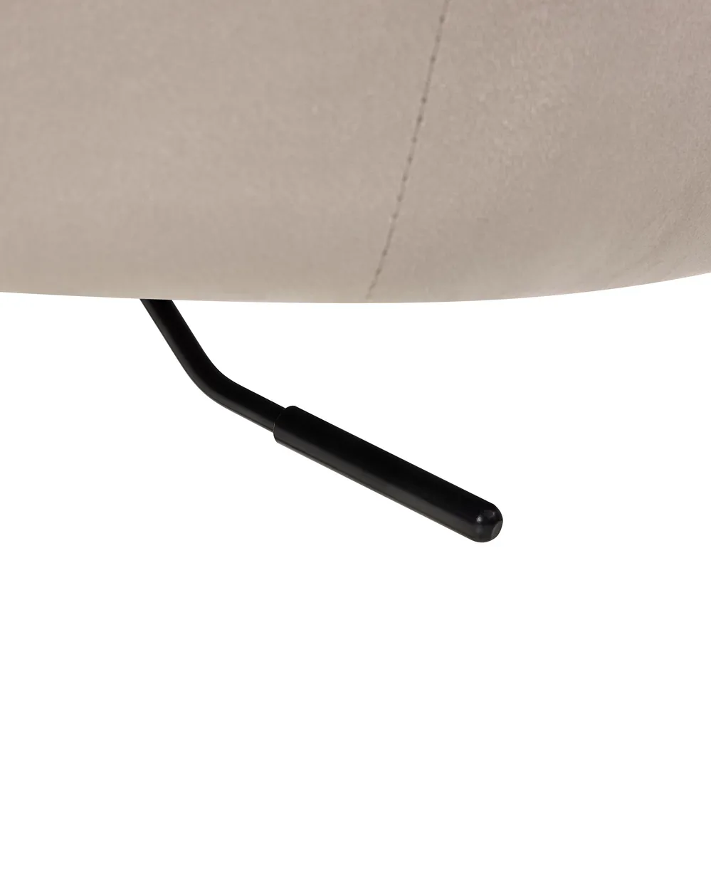 Schreibtischstuhl LELORIA Samtstoff Taupe_1062853
