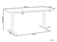 Electric Adjustable Standing Desk DESTINES 160 cm 72 cm White/ Black_899494